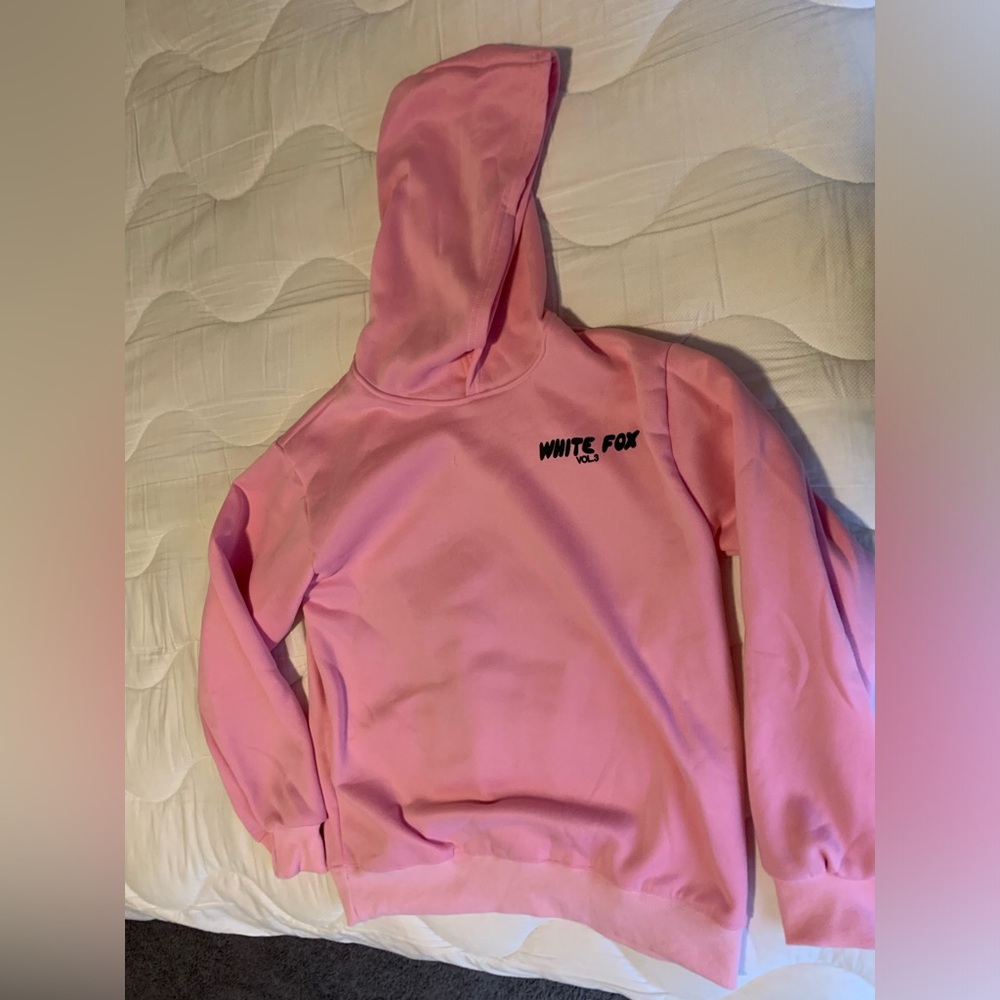 White Fox light pink sweat set